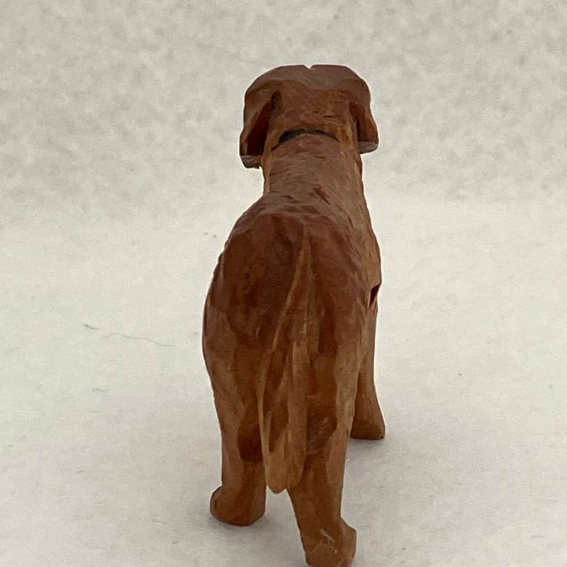 Wooden Carved Saint Bernard (Miniature, suitable for printer's tray)