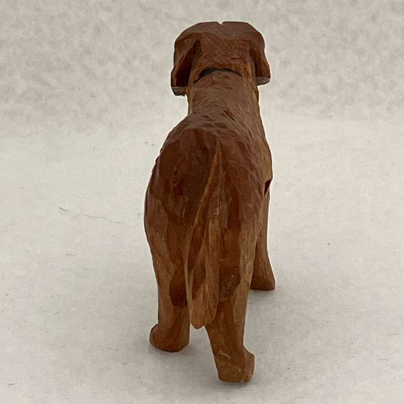 Wooden Carved Saint Bernard (Miniature, suitable for printer's tray)