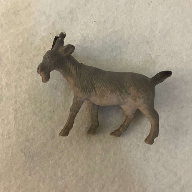 Miniature Plastic Goat (Miniature, suitable for printer's tray)