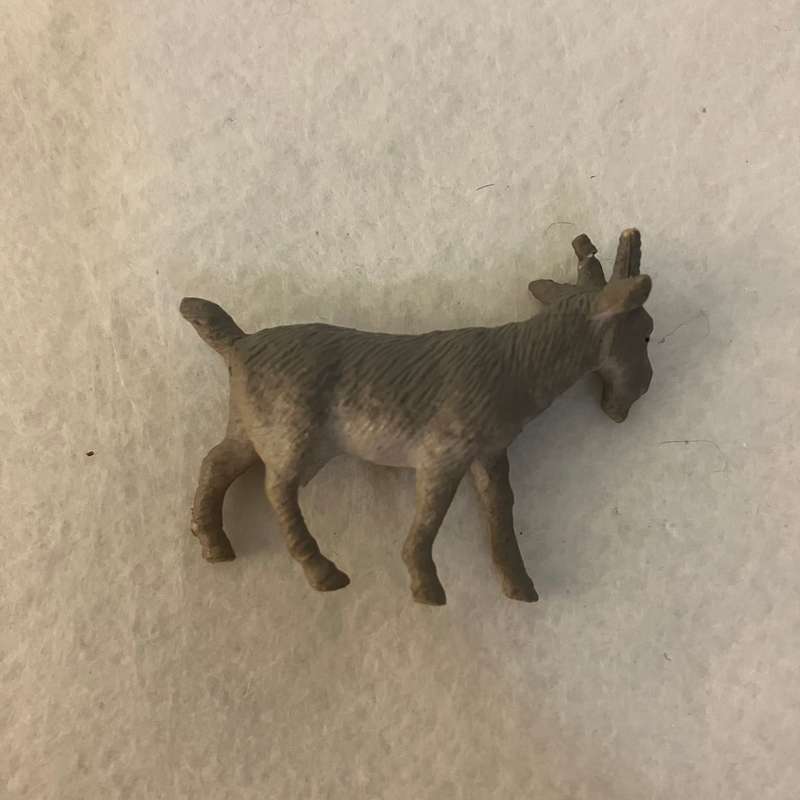 Miniature Plastic Goat (Miniature, suitable for printer's tray)