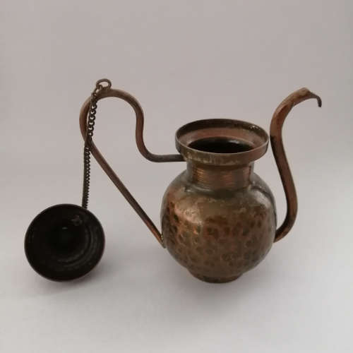 Small 'Copper' Holy Water Sprikler with Lid and Chain
