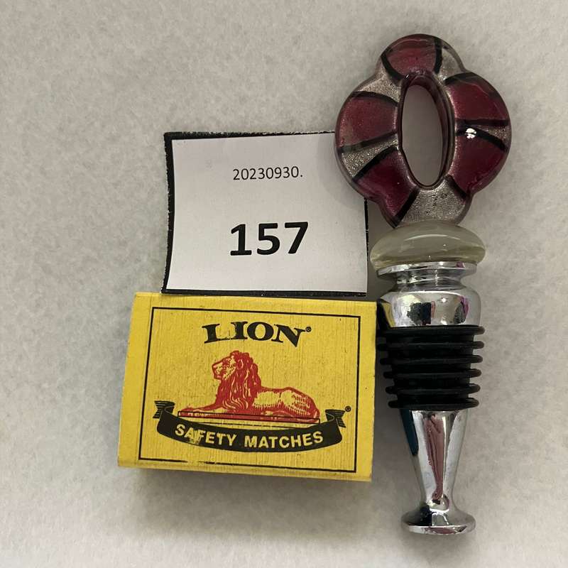'Murano' Style Glass Bottle Stopper