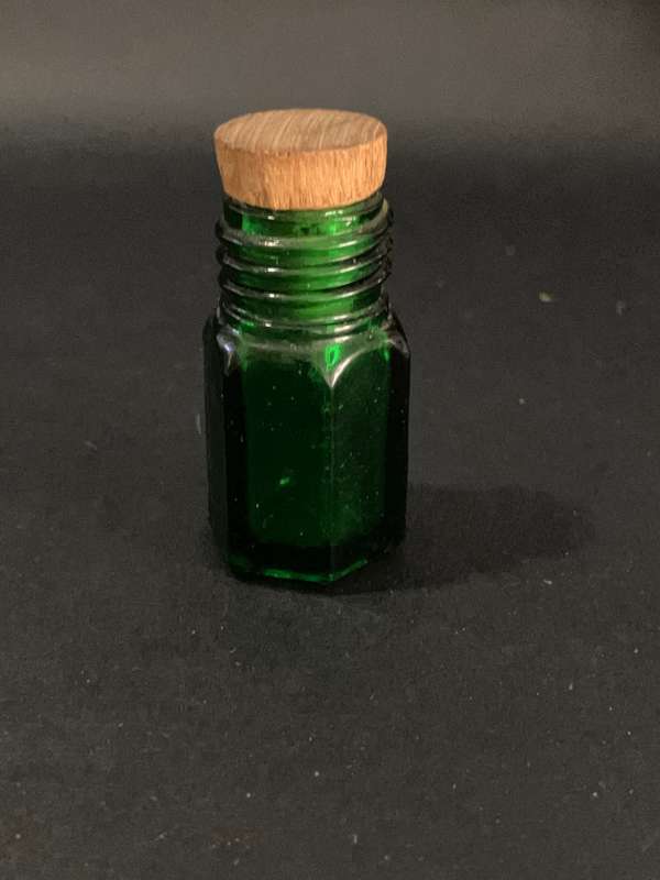 Green Bottle with Cork (Miniature, suitable for printer's tray)