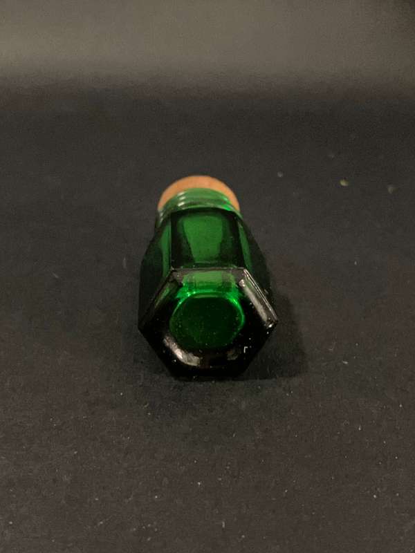 Green Bottle with Cork (Miniature, suitable for printer's tray)