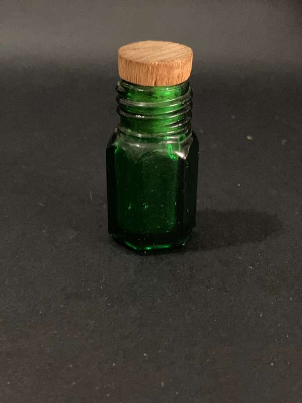 Green Bottle with Cork (Miniature, suitable for printer's tray)
