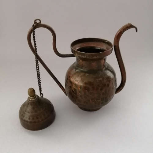 Small 'Copper' Holy Water Sprikler with Lid and Chain