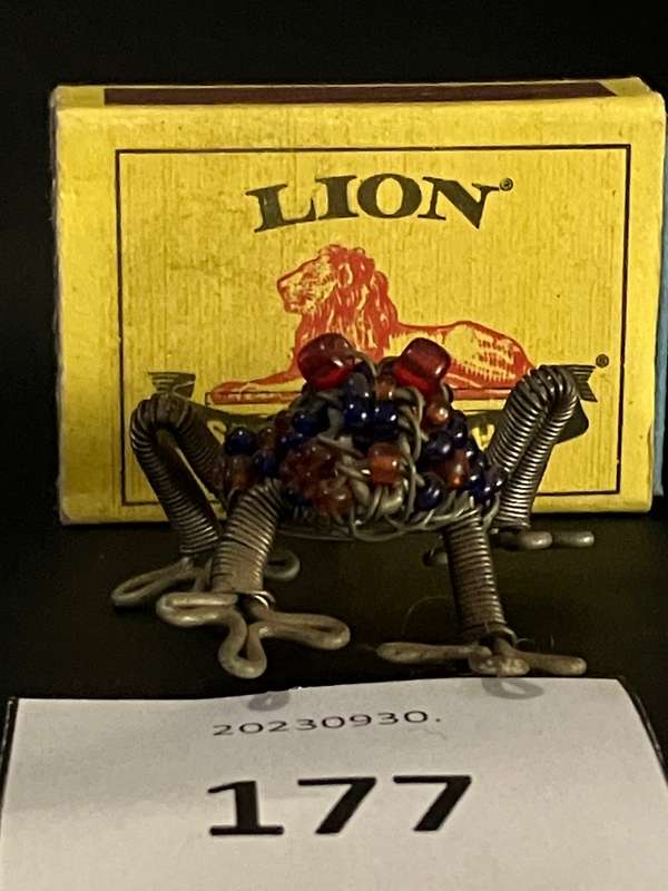 Wire Beaded Frog / Toad for Keyring (Miniature, suitable for printer's tray)