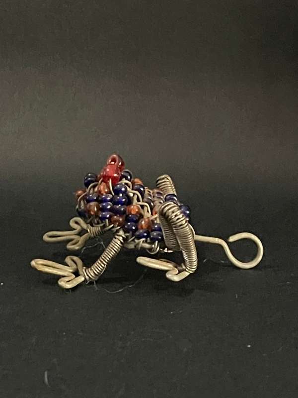 Wire Beaded Frog / Toad for Keyring (Miniature, suitable for printer's tray)