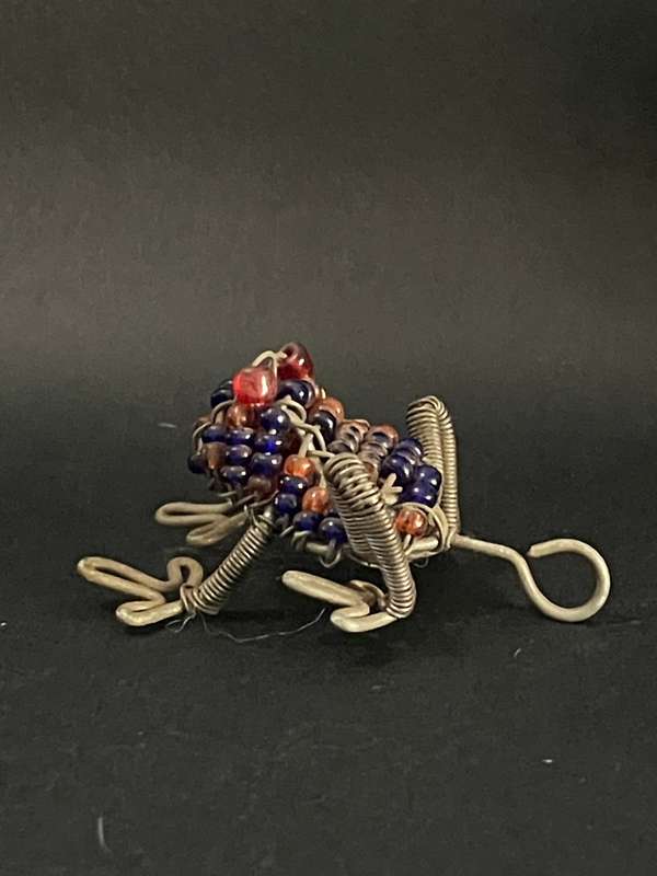 Wire Beaded Frog / Toad for Keyring (Miniature, suitable for printer's tray)