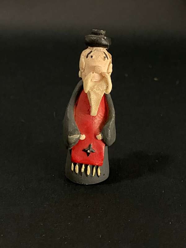 Priest Wooden Figurine (Miniature, suitable for printer's tray)