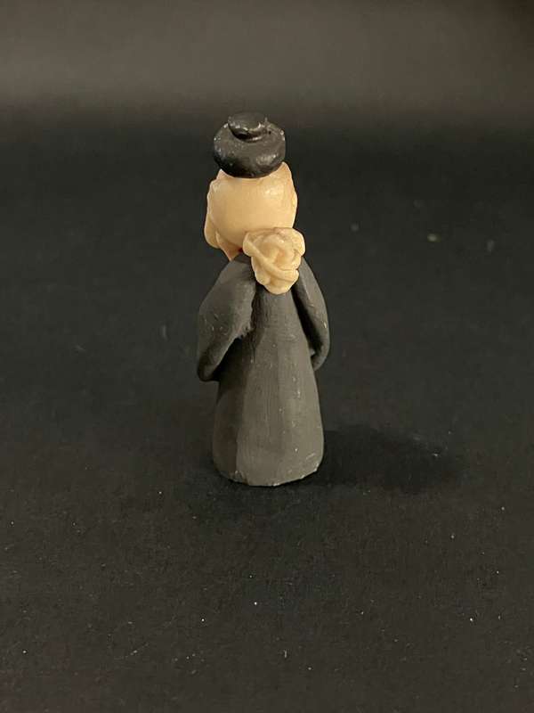Priest Wooden Figurine (Miniature, suitable for printer's tray)