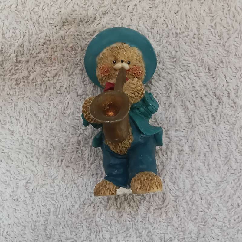 Miniature Bear with Saxophone (suitable for Printer's Tray)