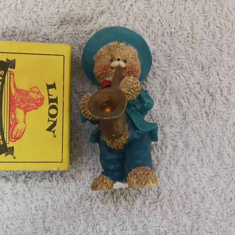 Miniature Bear with Saxophone (suitable for Printer's Tray)