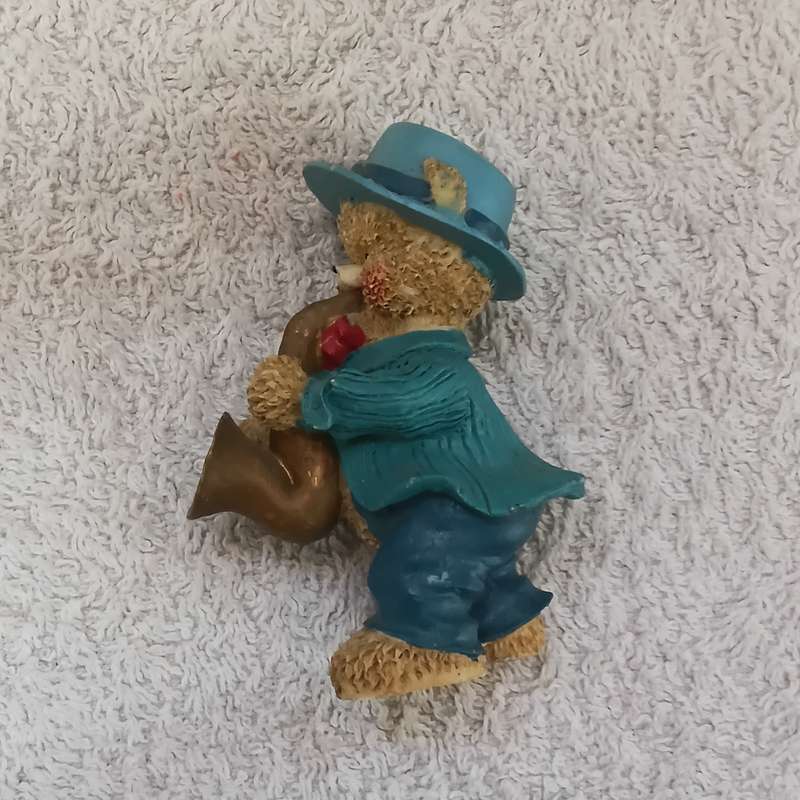 Miniature Bear with Saxophone (suitable for Printer's Tray)