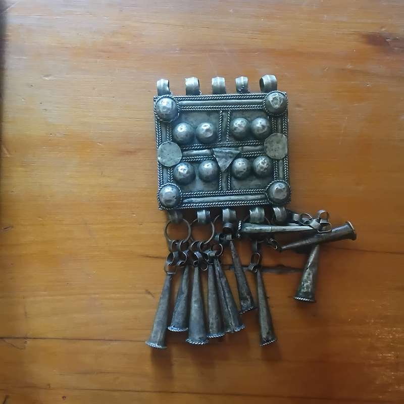 Ethiopian Antique Silver Engagement Pendant