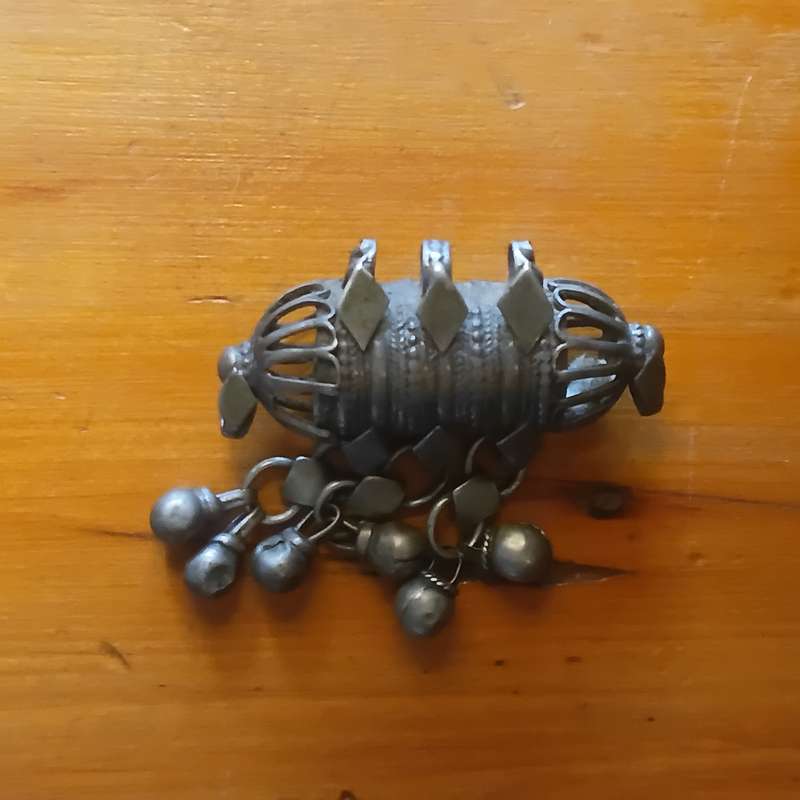 Antique Omani Silver Amulet Box Pendant