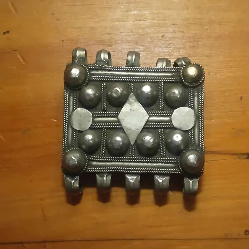 Antique Ethiopian Silver Telsum Prayer Box Pendant