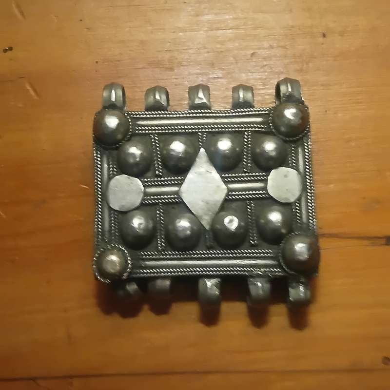 Antique Ethiopian Silver Telsum Prayer Box Pendant