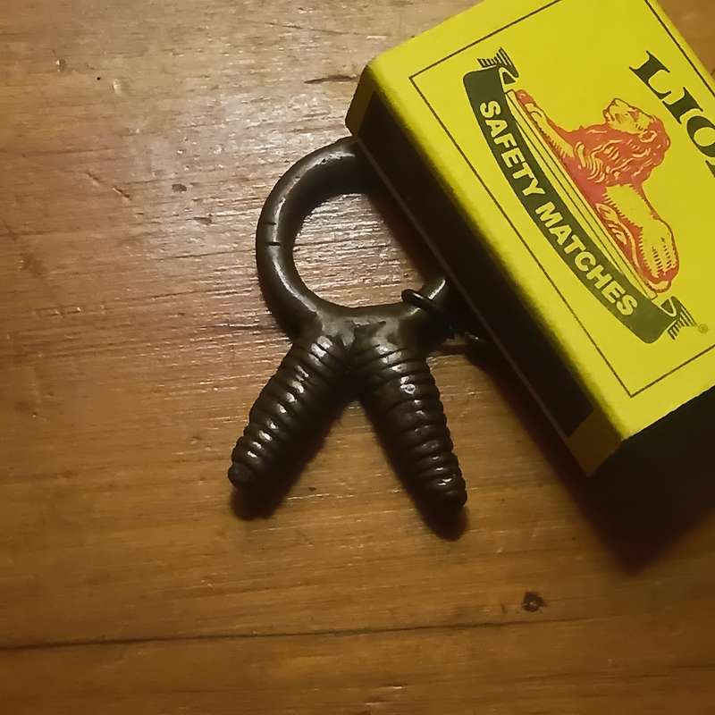 Antique Cameroonian Double Phallic Bronze Ring
