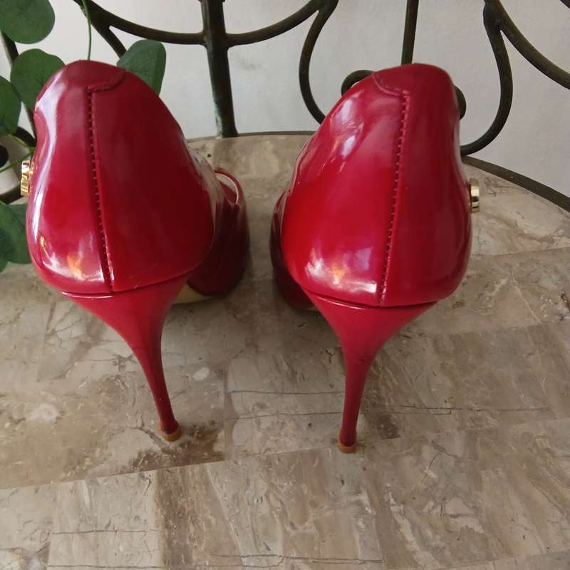 Shoes Heel, Red Patent, Esdra