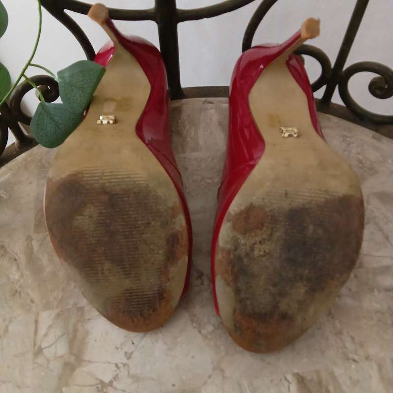 Shoes Heel, Red Patent, Esdra