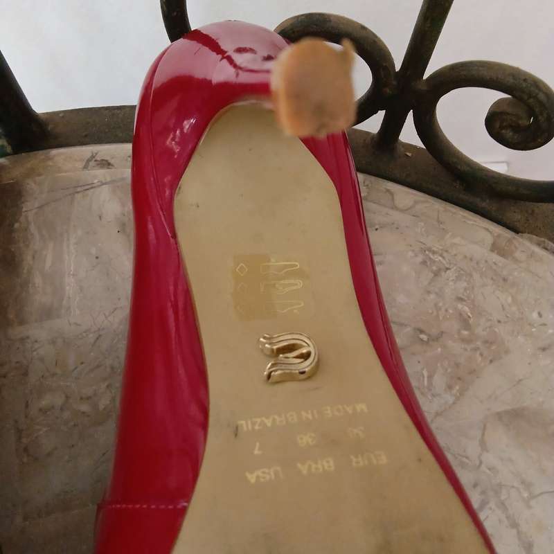 Shoes Heel, Red Patent, Esdra