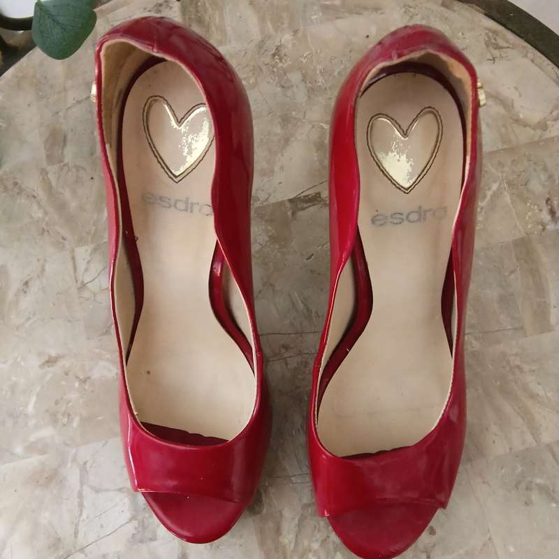 Shoes Heel, Red Patent, Esdra
