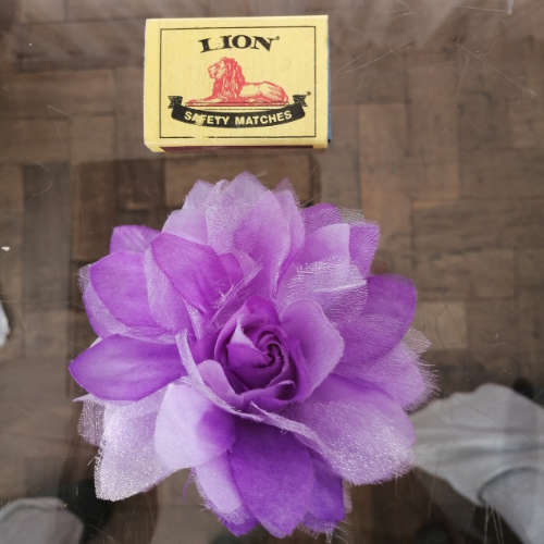 Purple Flower Brooch