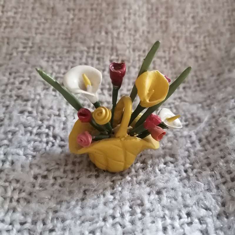 Bouquet Flowers Fimo (Miniature, suitable for Printer's Tray)