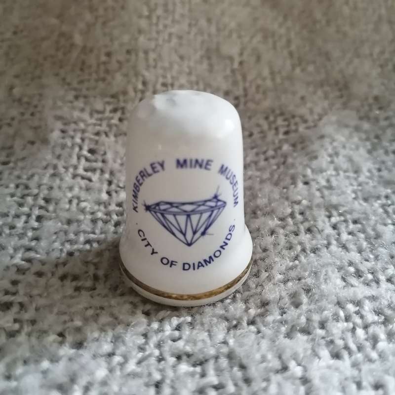 Kimberley Mine Museum Thimble Souvenir (suitable for Printer's Tray)