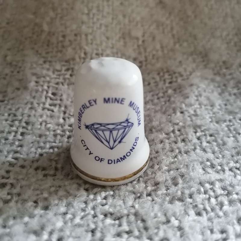 Kimberley Mine Museum Thimble Souvenir (suitable for Printer's Tray)