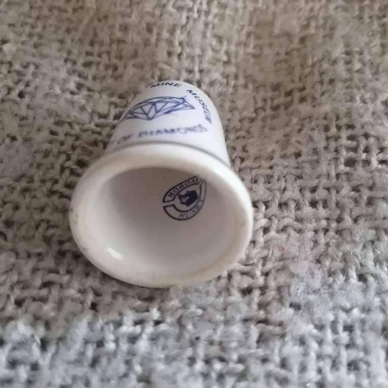 Kimberley Mine Museum Thimble Souvenir (suitable for Printer's Tray)