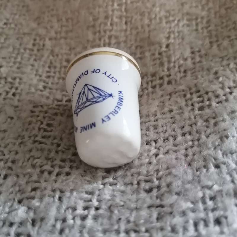 Kimberley Mine Museum Thimble Souvenir (suitable for Printer's Tray)
