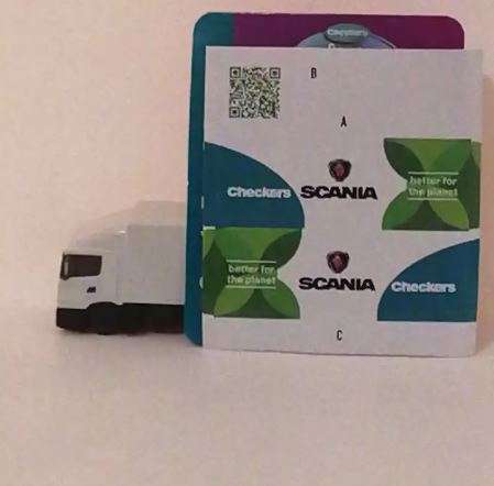 Checkers Mini 2024 Miniature "Scania" Truck with Card
