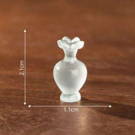 Frosted Glass Bottles (Miniature)