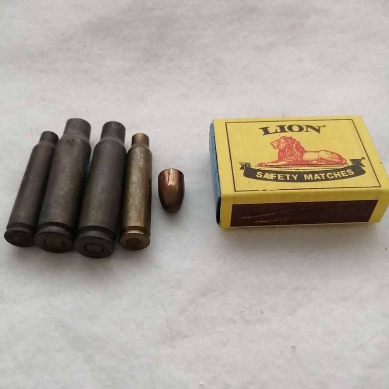 Bullet Shells (4) and 1 Projectile