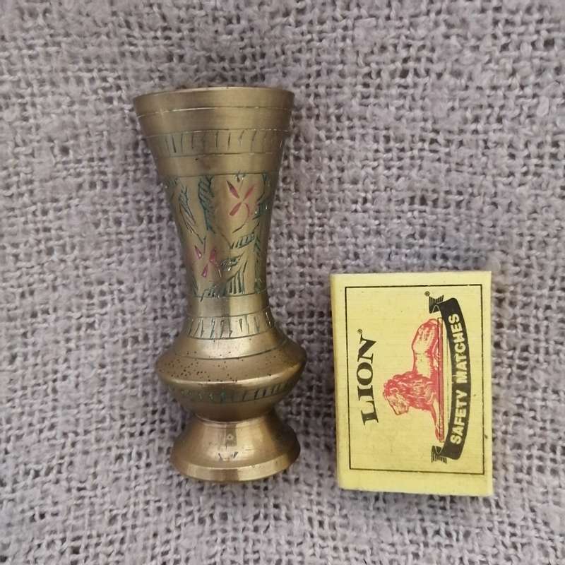 Brass Vase Engraved (Miniature, suitable for printer's tray)