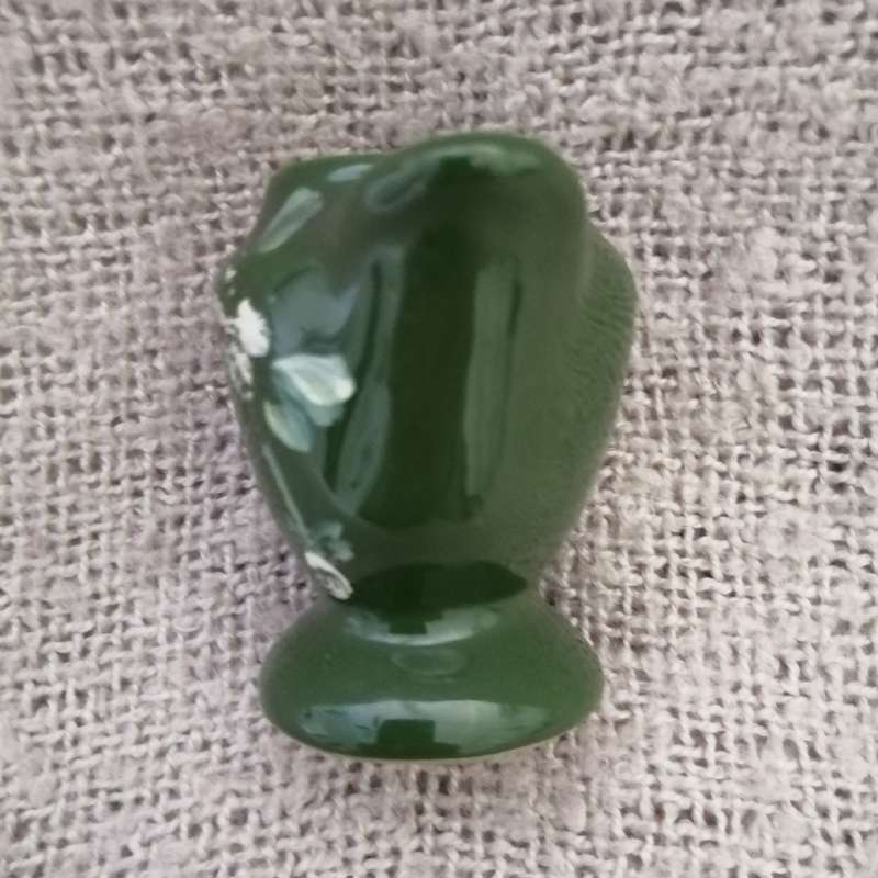 Green Ceramic Vase Handpainted (Miniature, suitable for printer's tray)