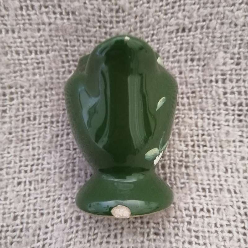 Green Ceramic Vase Handpainted (Miniature, suitable for printer's tray)
