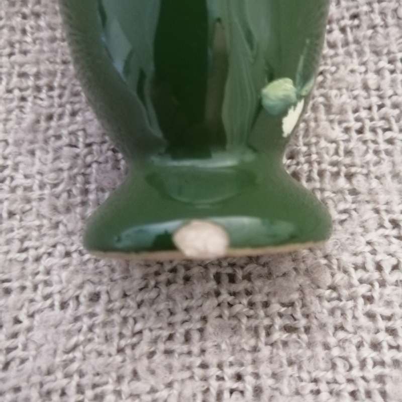 Green Ceramic Vase Handpainted (Miniature, suitable for printer's tray)