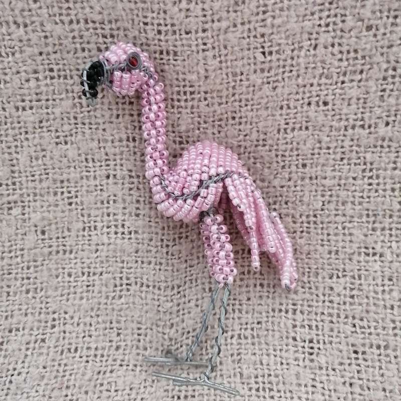 Beaded Flamingo (Small)