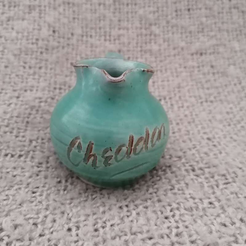 Teal Handmade Jug (Cheddar) (Miniature, suitable for printer's tray)