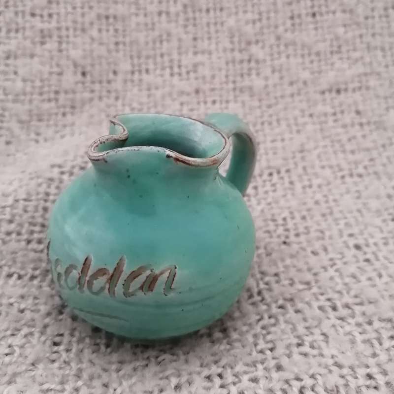 Teal Handmade Jug (Cheddar) (Miniature, suitable for printer's tray)