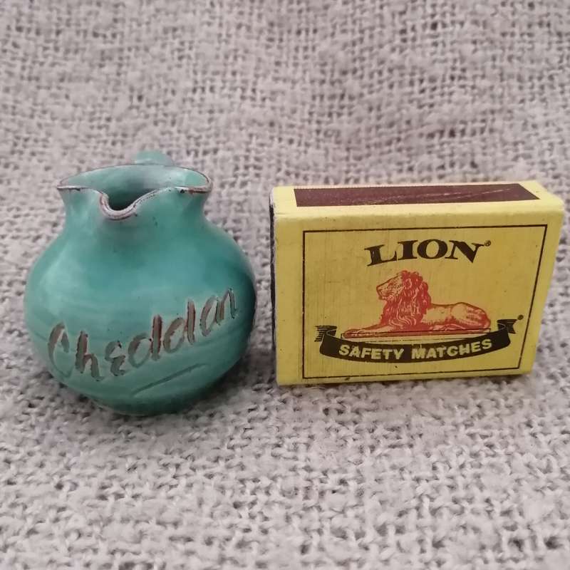 Teal Handmade Jug (Cheddar) (Miniature, suitable for printer's tray)