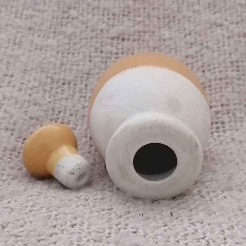 Clay Honey Jar with Stopper - Glazed (Miniature, suitable for printer's tray)