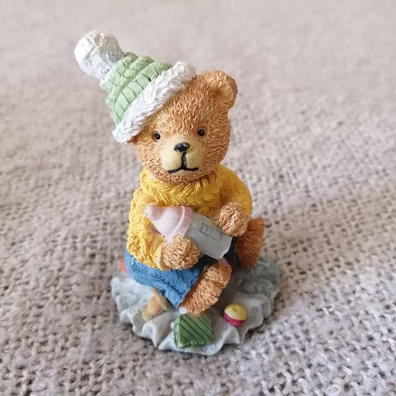 Adorable 'ceramic' teddy bear (Miniature, suitable for Printer's Tray)
