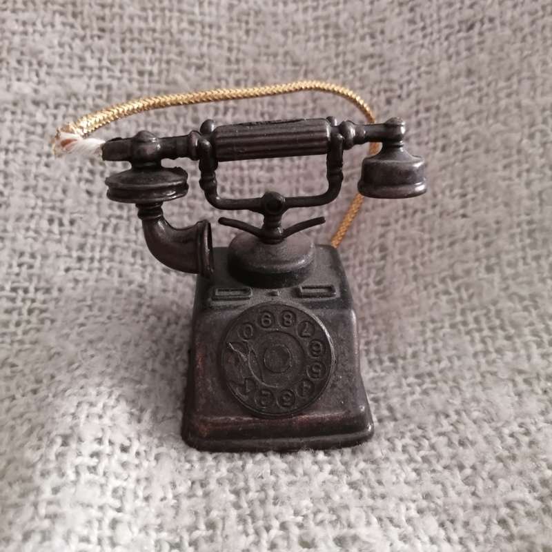 Vintage Hand-held Telephone (Miniature, suitable for Printer's Tray)