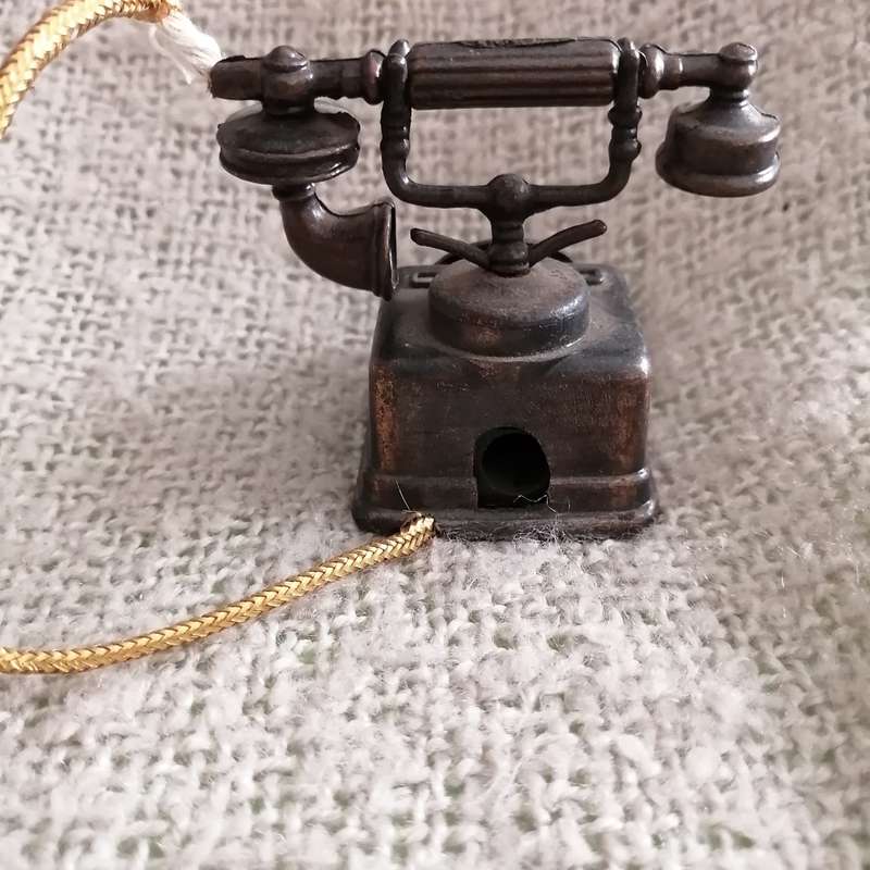 Vintage Hand-held Telephone (Miniature, suitable for Printer's Tray)