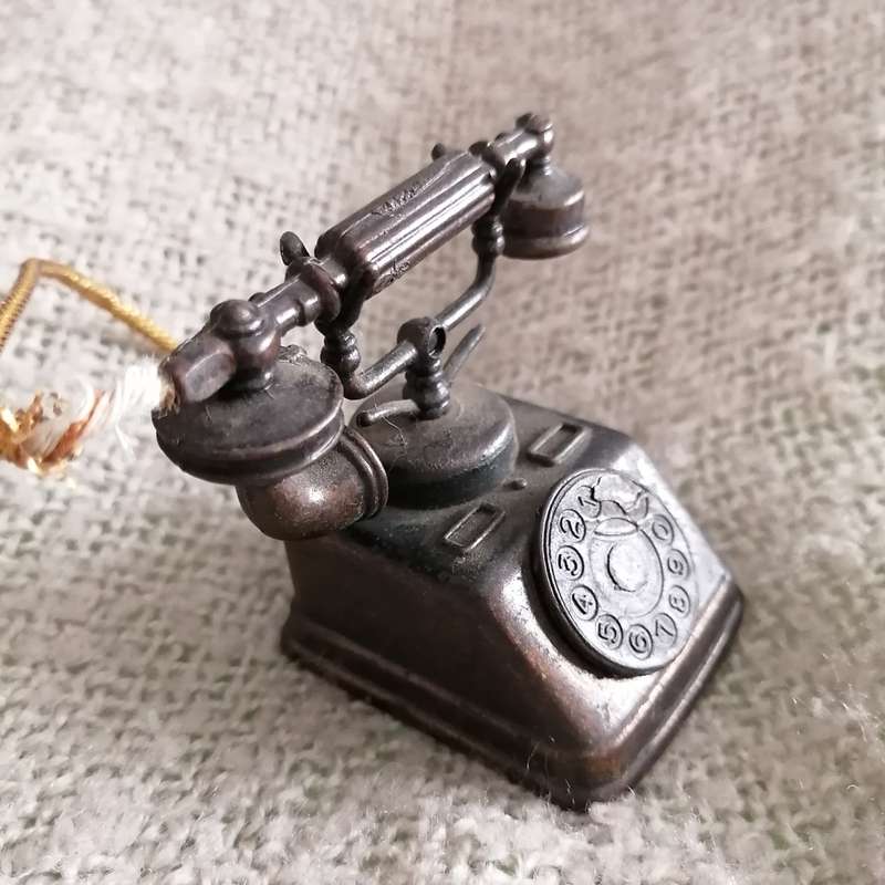 Vintage Hand-held Telephone (Miniature, suitable for Printer's Tray)