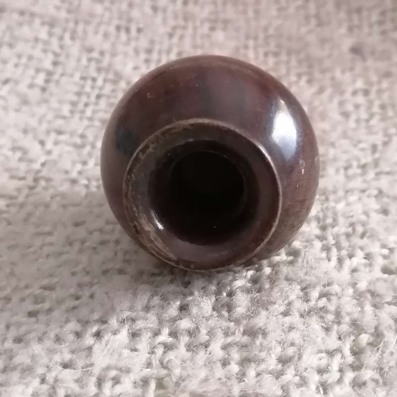 Wooden Urn Turned Glossy (Miniature, suitable for Printer's Tray)